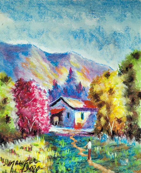 Pintura Giz Óleo A4 (várias paisagens) - Imagem 2
