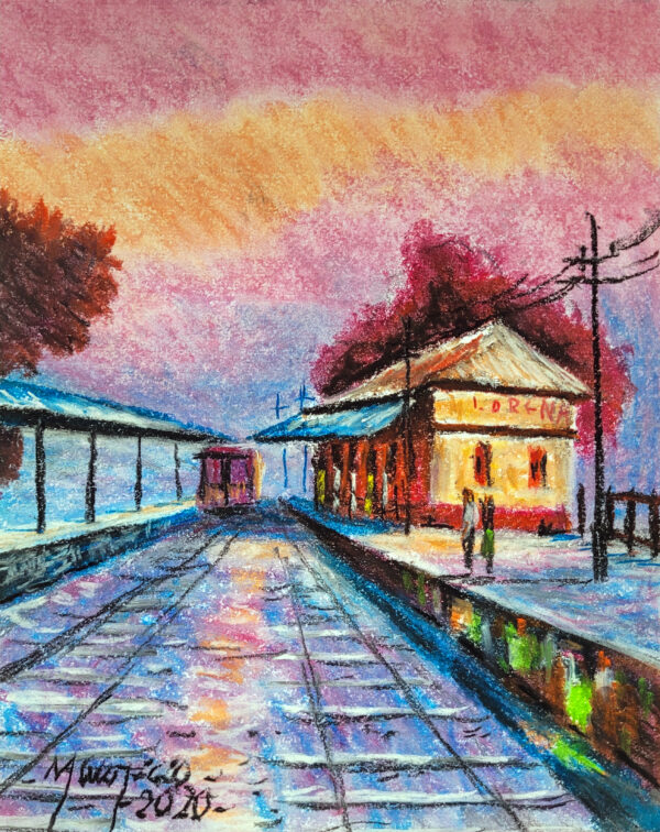 Pintura Giz Óleo A4 (várias paisagens) - Imagem 3