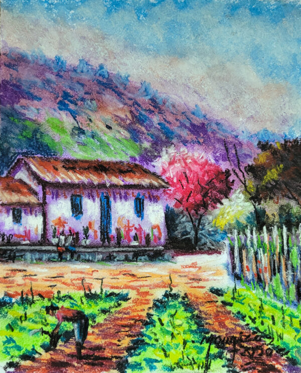 Pintura Giz Óleo A4 (várias paisagens) - Imagem 4