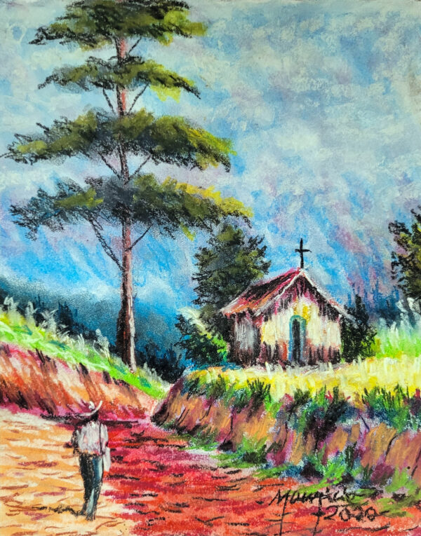 Pintura Giz Óleo A4 (várias paisagens)